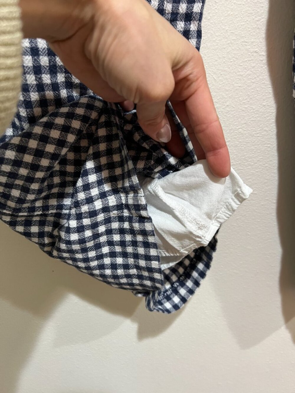 Abercrombie Blue Gingham Pants - Picture 2 of 7